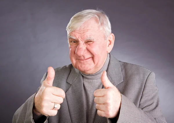 Портрет радісних літніх чоловіків — стокове фото