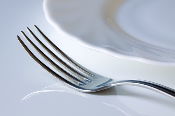 Fork and plate