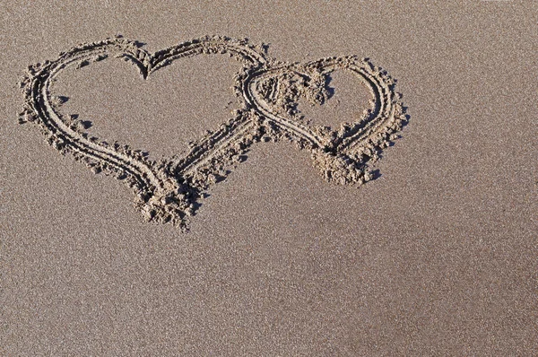 Disegno sulla sabbia — Foto Stock