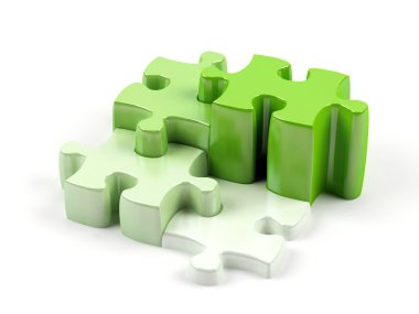 Puzzles which have different height clipart