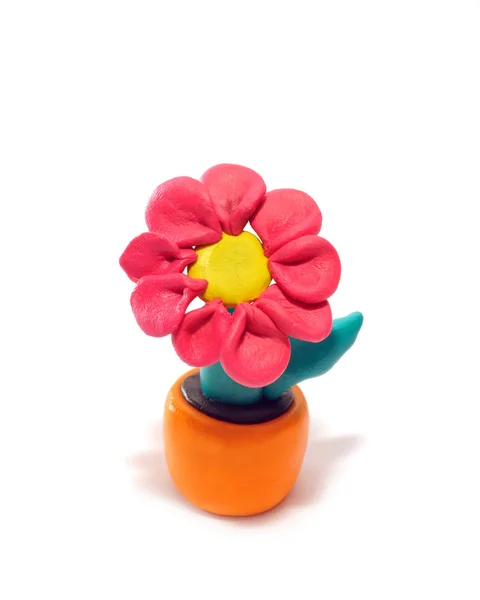 Fiore di plastilina — Foto Stock