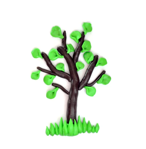 Plasticine tree — Stock Photo, Image