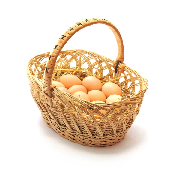 篮子里的蛋 — 图库照片
