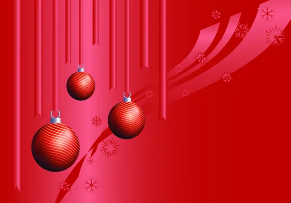 Décorations d'arbres de Noël — Image vectorielle