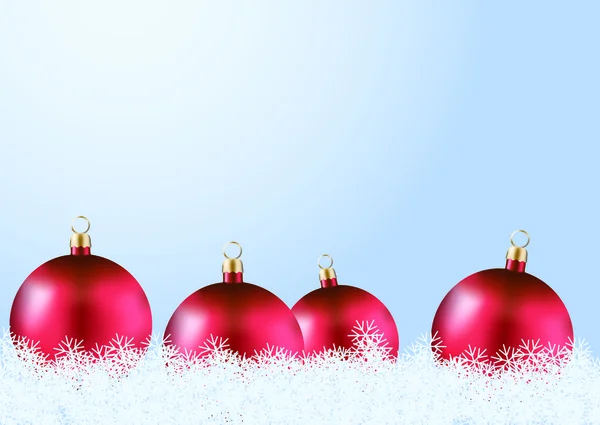 Boules de Noël rouges — Image vectorielle