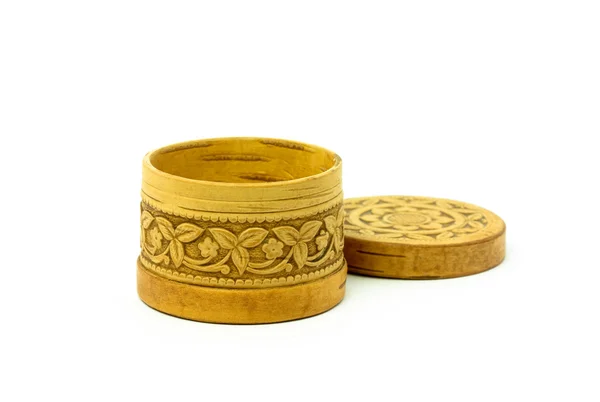 Caixão de jóias de casca de bétula — Fotografia de Stock