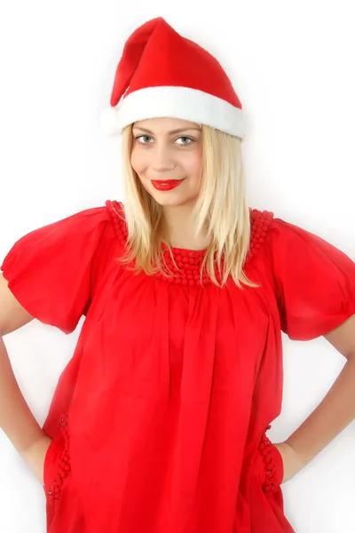Девочка Санта Клаус — стоковое фото