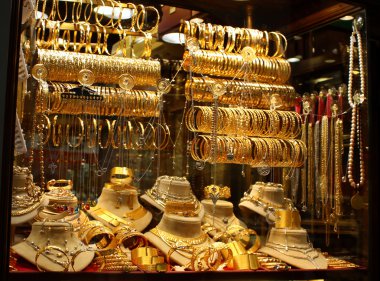 Jewelry store in Grand Bazar clipart