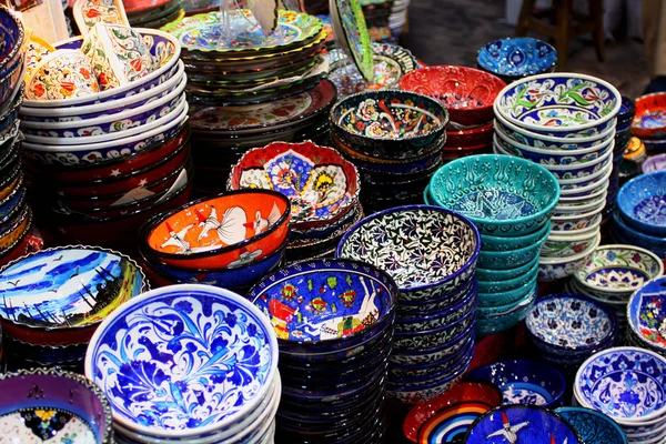 Turkse souvenir platen — Stockfoto