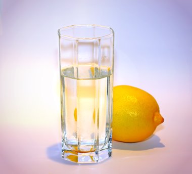 Portakal dilim su bardağı