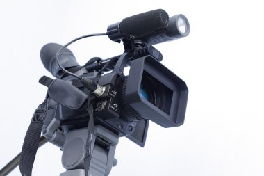 Professional digital camcorder clipart