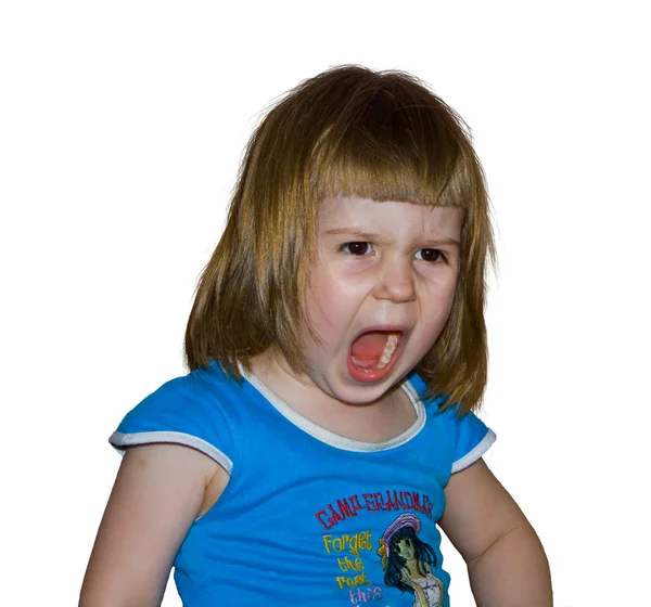 Chica enojada — Foto de Stock