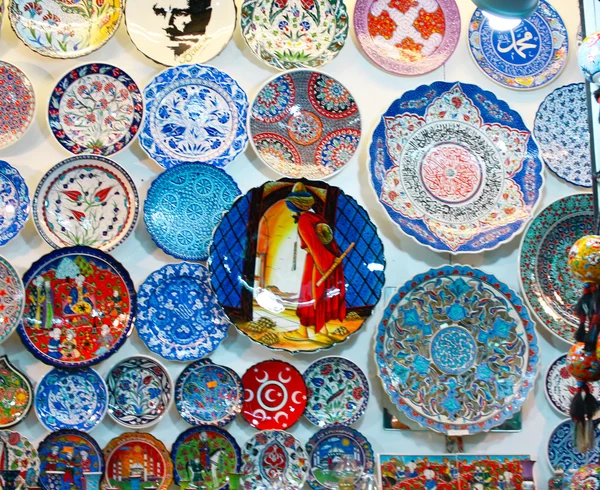 纪念品陶瓷伊斯坦布尔 — 图库照片
