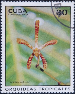 Postal stamp CUBA clipart