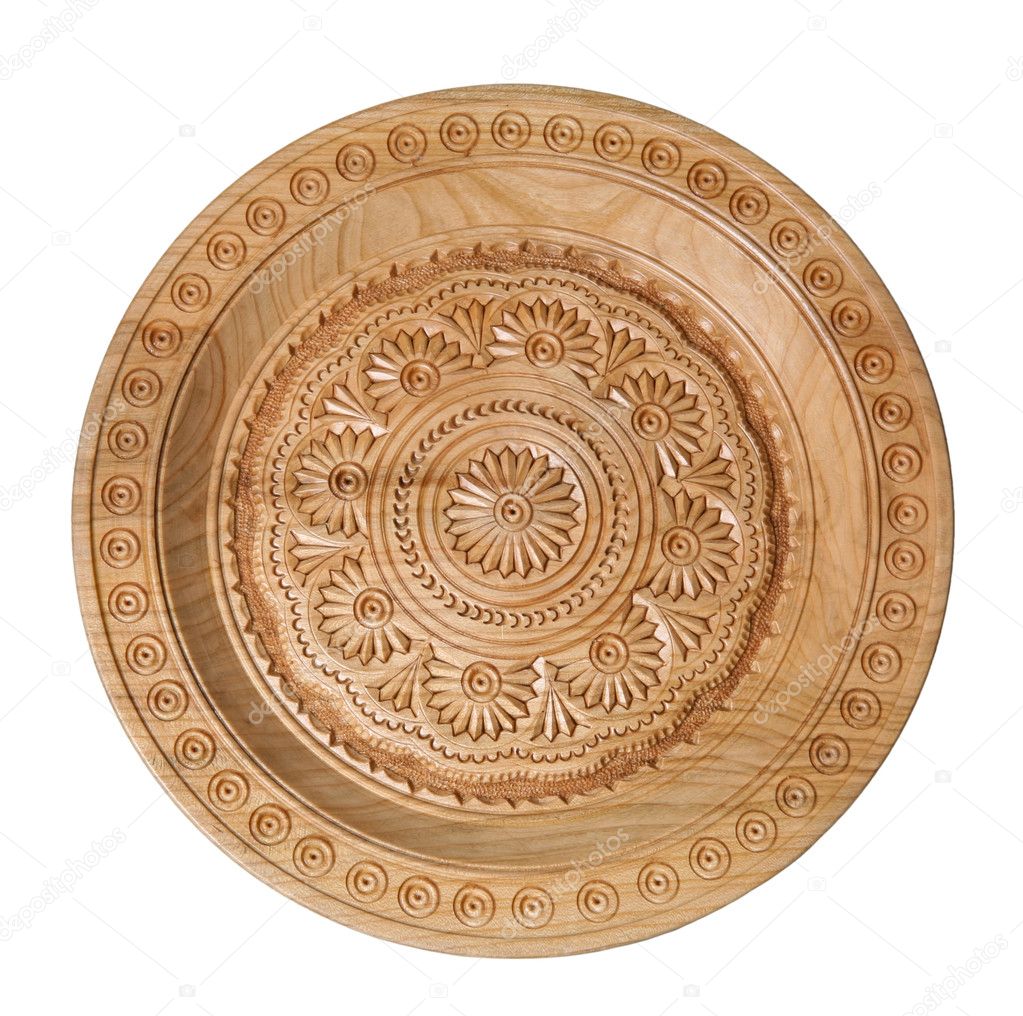 Hand maden wooden plate