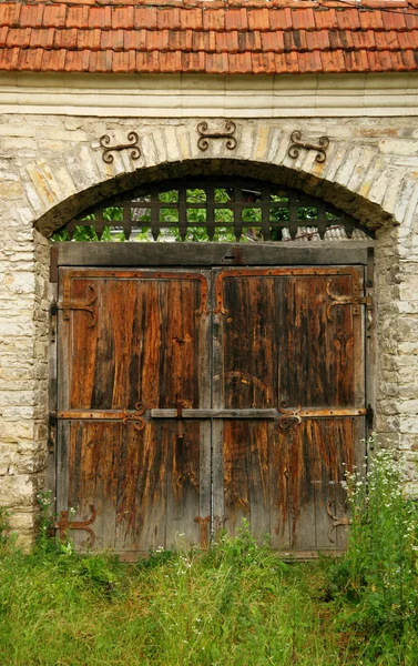 Old wooden gate — Stock Photo, Image