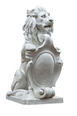 Sculpture of a lion clipart