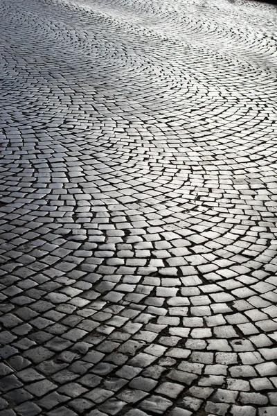 stock image Cobbled road