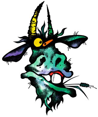 Goat insolent clipart