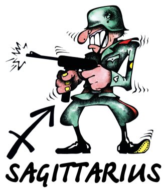 Sagittarius illustration clipart