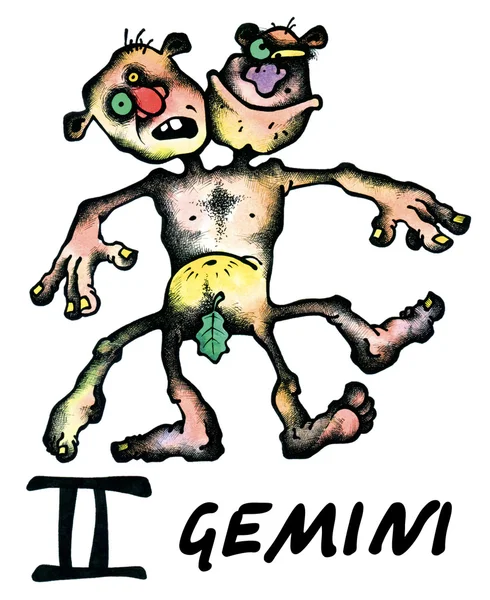 Gemini illustration — Stock Photo, Image
