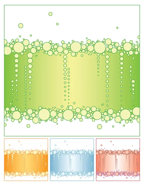 Fond bulle vert — Image vectorielle
