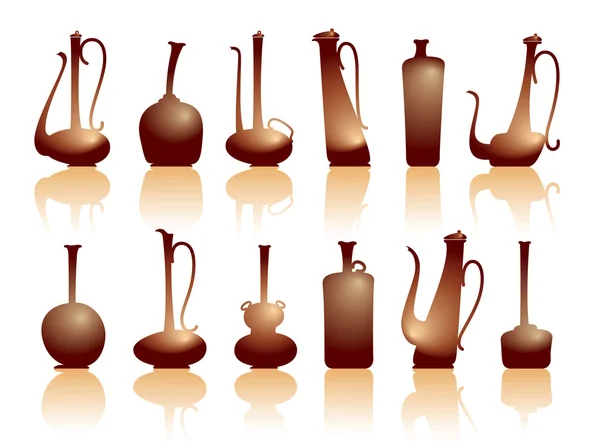 Кувшины и чайники — стоковый вектор