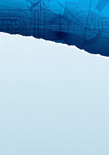 Papier d'argile déchiré bluepattern — Image vectorielle