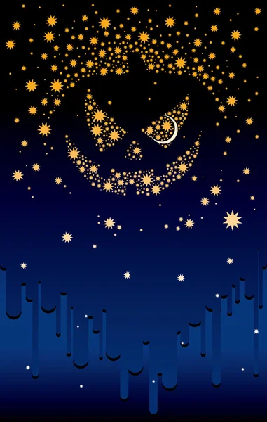 万圣节 nightstars — 图库矢量图片