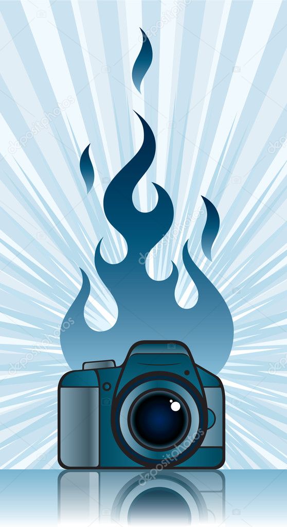 Camera with fire