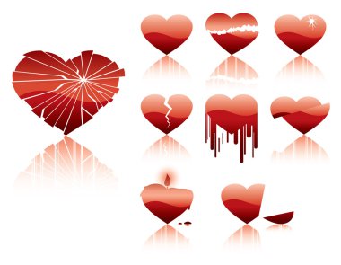 Hearts crash character clipart