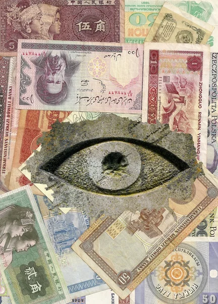 货币的眼睛 — 图库照片