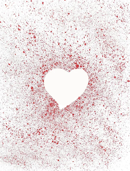 Белое сердце . — стоковое фото