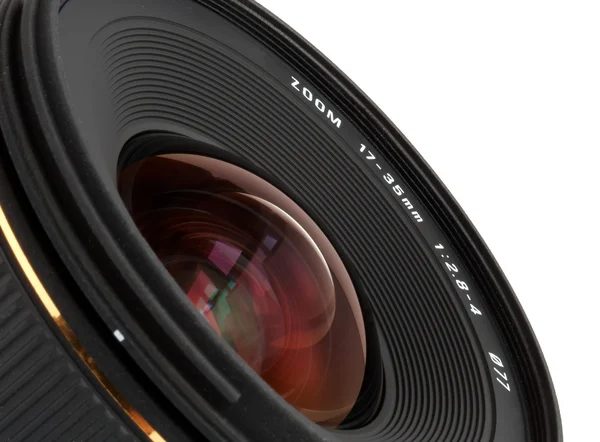 Closeup wide-angle lens for DSLR camera — Stock Photo, Image