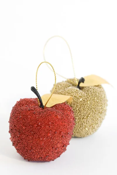 赤と金のリンゴ — ストック写真