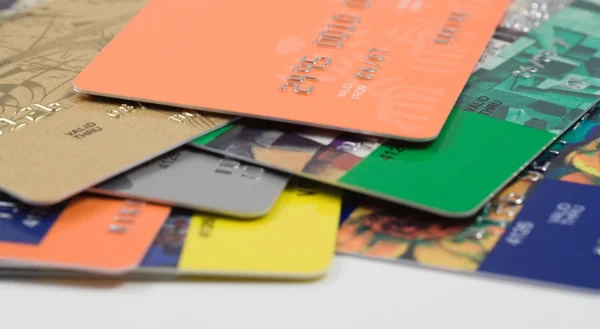Heap of credit card — Stock Photo, Image