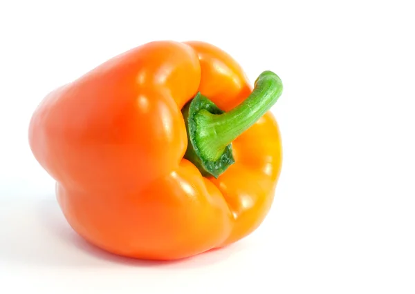 Oranje paprika op wit — Stockfoto