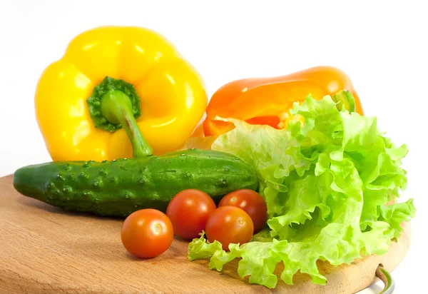 Fresh vegetables for salad — Stock Photo, Image