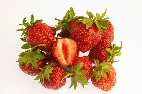 Group of ripe strawberries — Stock Photo, Image