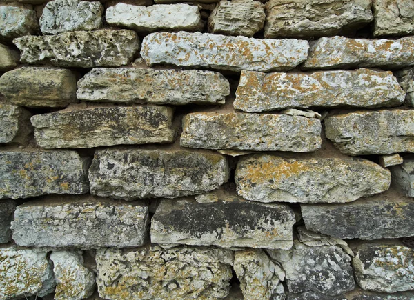 Fragment of flat stone wall texture — Stock Photo, Image