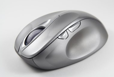 Cordless optical mouse clipart