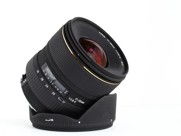 Wide-angle lens for DSLR camera — Stock Photo, Image