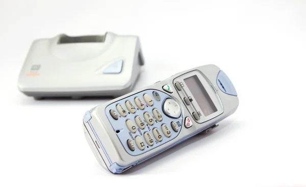 Телефонний приймач бездротового телефону — стокове фото