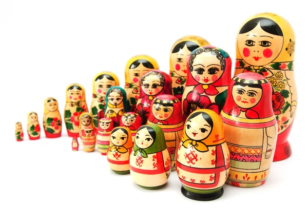 Conjunto de muñecas de anidación — Foto de Stock