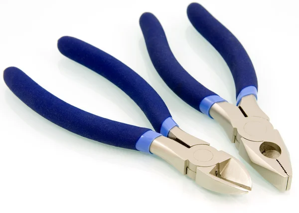 Pliers and nippers with reflections — Stock Photo, Image