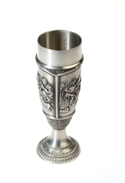 Starý stříbrný Evropské vinařské pohár — Stock fotografie