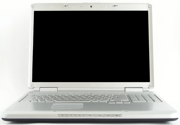 Сучасний ноутбук з чорним екраном — стокове фото