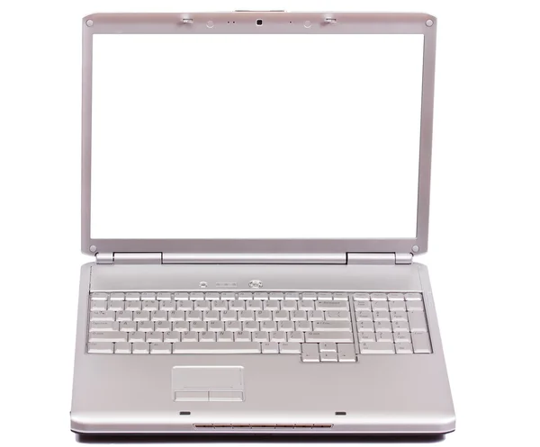 Сучасний ноутбук з порожнім екраном — стокове фото