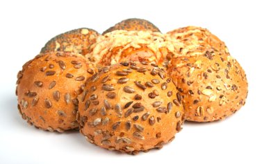 Bread with different seeds clipart