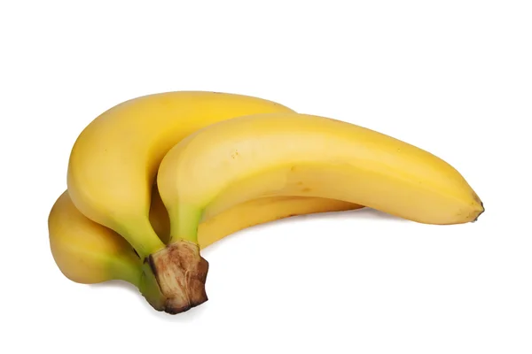 Verse bananen geïsoleerd over Wit — Stockfoto
